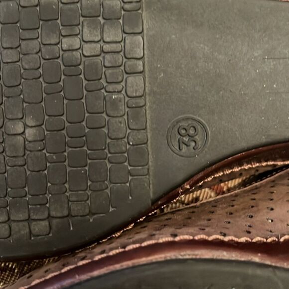 La Plume Leather Open Toe Sling Back Sandals Brown Ladies size 38 - Picture 11 of 16